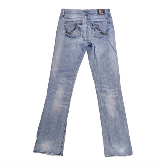 Rock & Republic Jeans Kasandra Bootcut Queen B Style Studded Size 8 - Picture 6 of 15